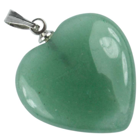 Pendentif aventurine verte – coeur 20 mm