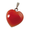 Pendentif cornaline – coeur 15 mm