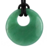 Pendentif aventurine verte – donut 30 mm