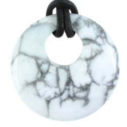 Pendentif howlite – donut...