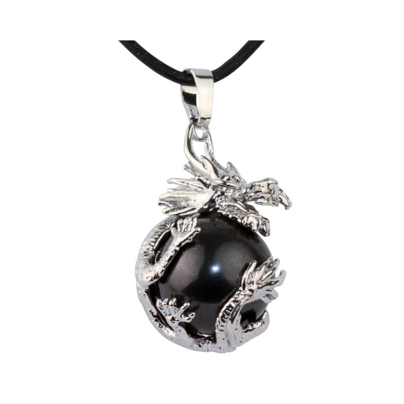 Pendentif hématite – dragon 16 mm