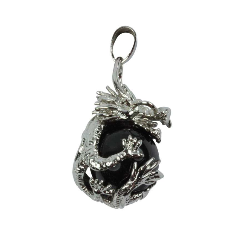 Pendentif onyx – dragon 20 mm