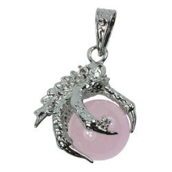 Pendentif quartz rose –...