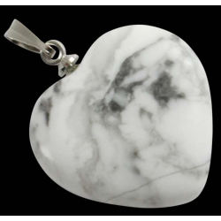 Pendentif howlite – coeur...