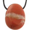 Pendentif jaspe rouge