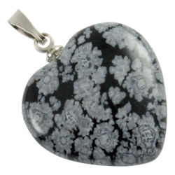 Pendentif Obsidienne neige...