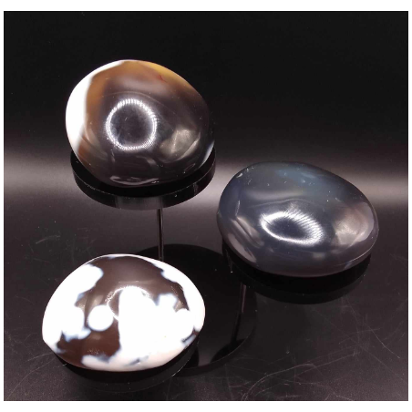 Agate plume (galets)