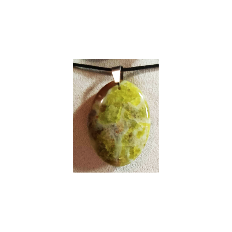 Pendentif opale verte